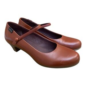 Camper Helena Bajo Womens Brown Leather Strapped Heels Comfort
